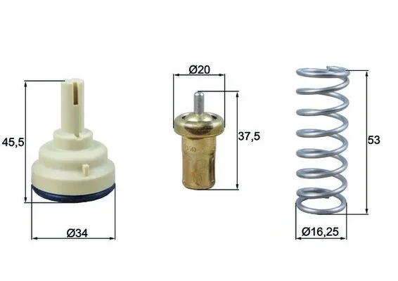 Termostat, chladivo MAHLE TX181105D – OE 03C121110P
