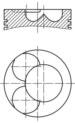Píst MAHLE 0280600
