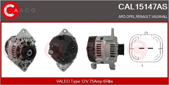 generátor CASCO CAL15147AS