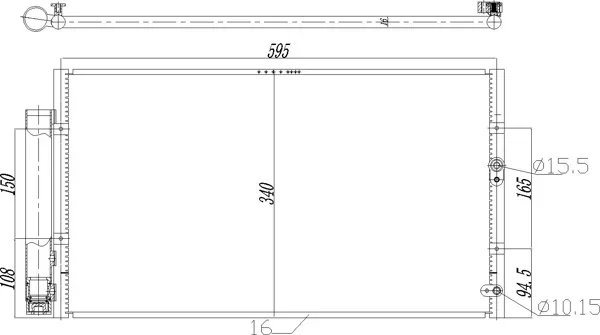 CHLADIČ DO KLIMAT.TOYOTA GT86 12- HART 725098