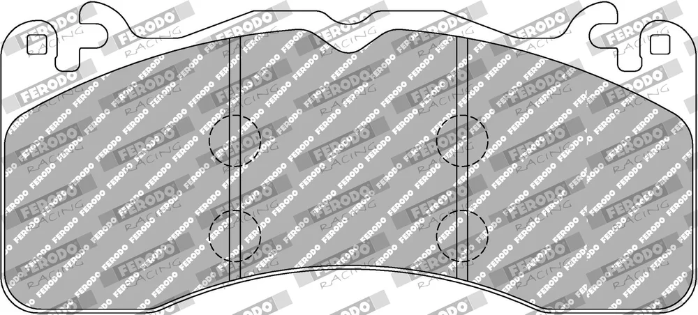 Sada brzdových destiček, kotoučová brzda FERODO RACING FCP4711H