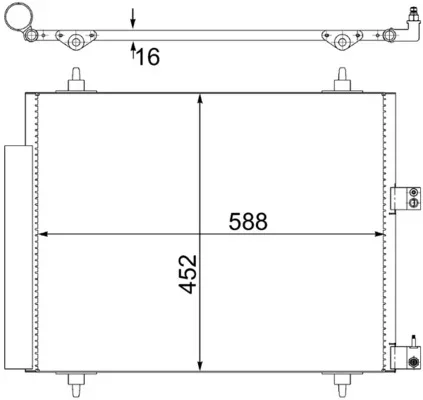 Kondenzátor, klimatizace MAHLE AC515000S