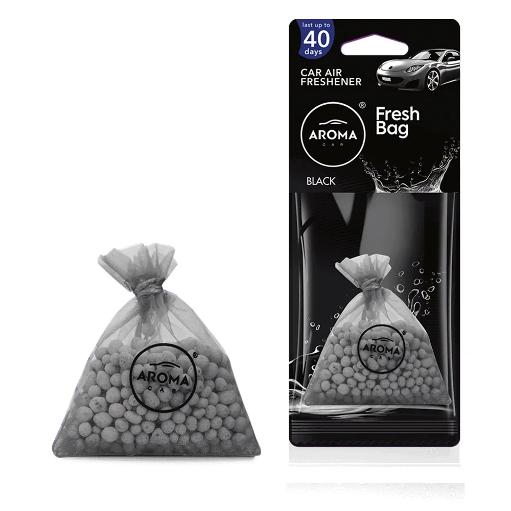 Osvěžovač vzduchu AROMA FRESH BAG Black – NEW – ceramic Aroma Car A10076