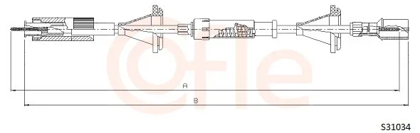 Hřídel tachometru COFLE S31034 – OE 357957803A Hřídel tachometru COFLE S31034 – OE 357957803A