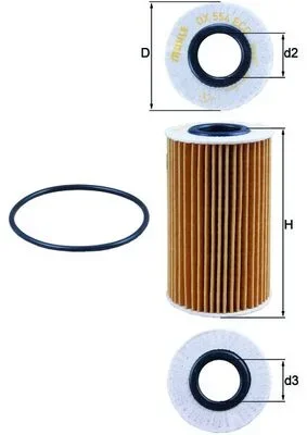 Olejový filtr KNECHT OX554D1 – OE 0415251010