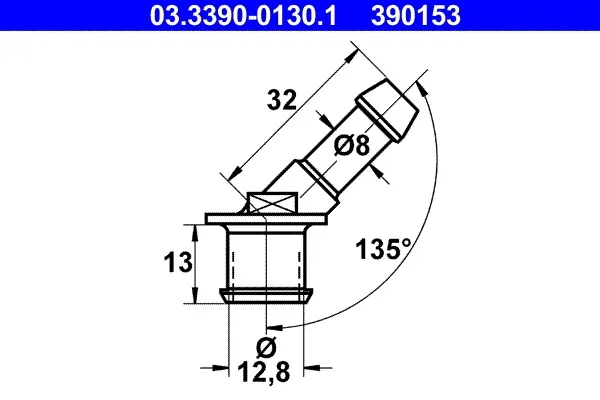 Konektor, hadice ATE 03.3390-0130.1 Konektor, hadice ATE 03.3390-0130.1