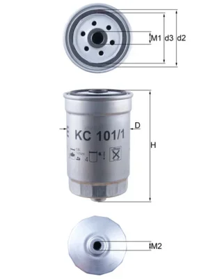 Palivový filtr KNECHT KC101/1