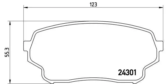 BRE P79 019 Brzdové destičky, sada Brembo