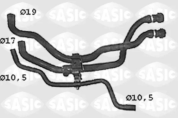 Hadice chladiče SASIC SWH4308 – OE 7700834888