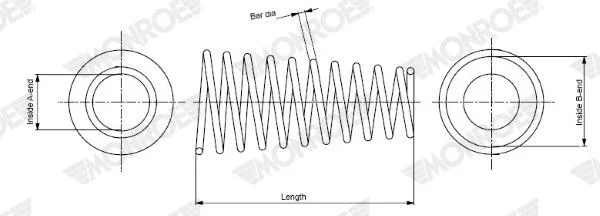 Pruzina podvozku MONROE SP0678 – OE 48231-2G470