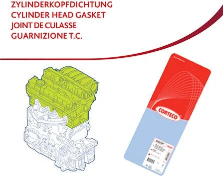Těsnění, hlava válce CORTECO 83403197 – OE 11044-BV80A