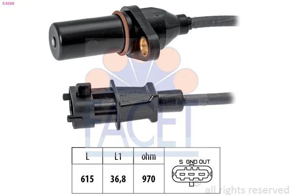 Generátor impulsů, klikový hřídel FACET 9.0569 – OE 39180-27800 Generátor impulsů, klikový hřídel FACET 9.0569 – OE 39180-27800