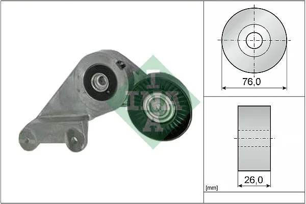 Napinaci rameno, zebrovany klinovy remen Schaeffler INA 534013330 Napinaci rameno, zebrovany klinovy remen Schaeffler INA 534013330