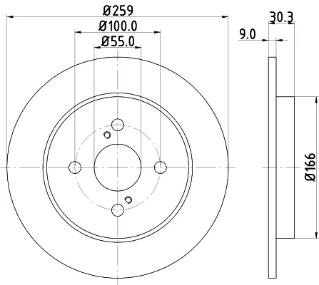 Brzdový kotouč HELLA 8DD355113-601