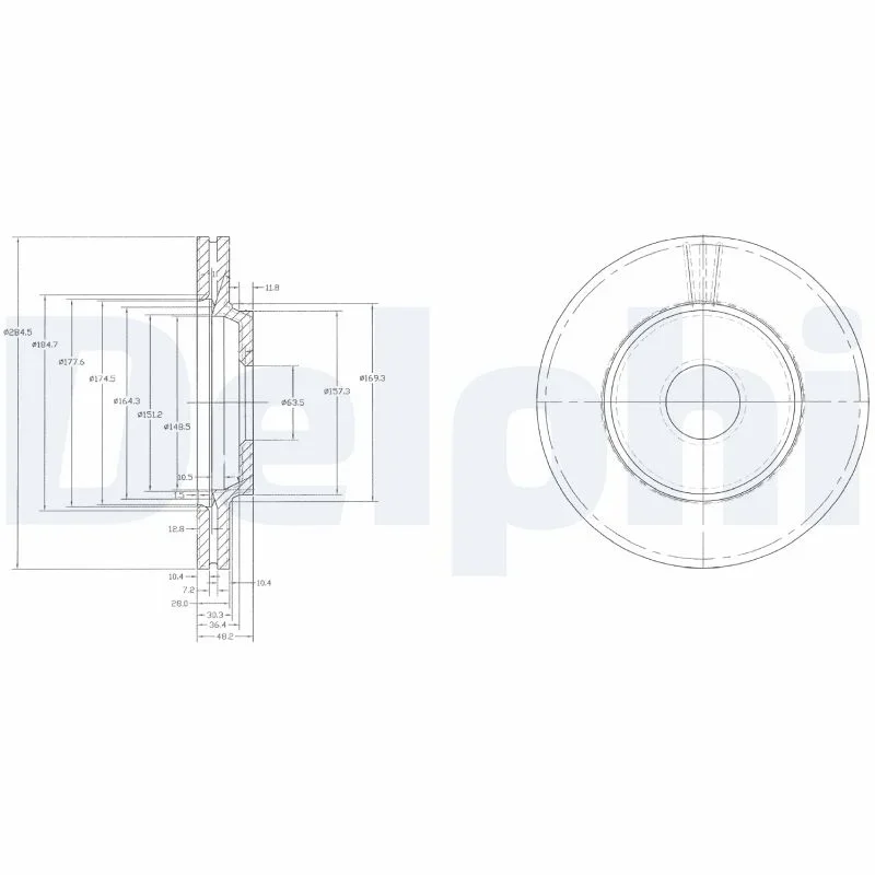 Brzdový kotouč DELPHI BG2419