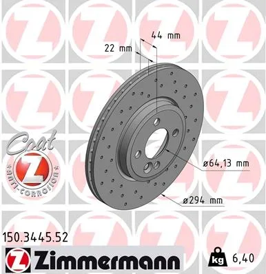 Brzdový kotouč ZIMMERMANN 150.3445.52