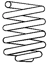 Pruzina podvozku SACHS 997504 – OE 7700817986