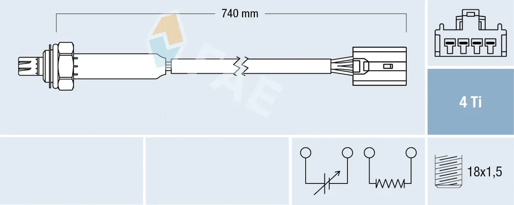 Lambda sonda FAE 77189