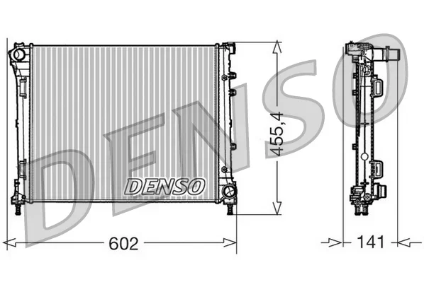 Chladič, chlazení motoru DENSO DRM09160 Chladič, chlazení motoru DENSO DRM09160