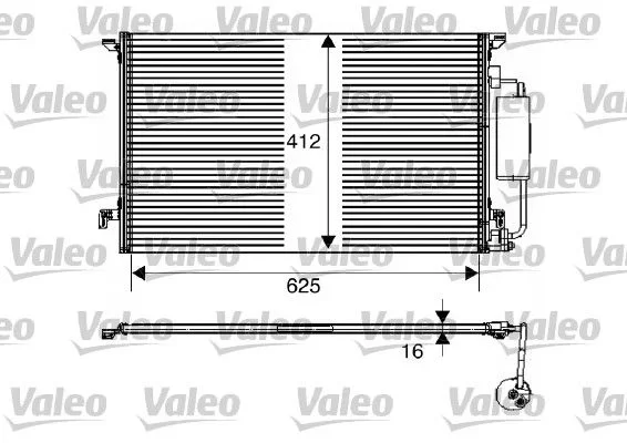 VA 817712 Chladič klimatizace - VALEO
