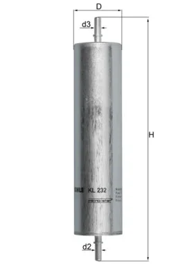 Palivový filtr KNECHT KL232 – OE WJN000080