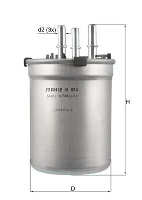 Palivový filtr KNECHT KL838 – OE 6R0127400D