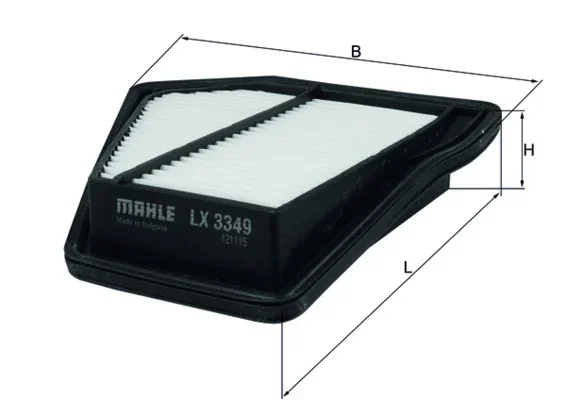 Vzduchový filtr MAHLE LX3349 – OE 17220RFWG01