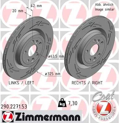 Brzdový kotouč ZIMMERMANN 290.2271.53