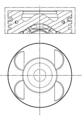 Píst MAHLE 001PI00105001