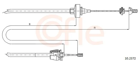 Tazne lanko, ovladani spojky COFLE 10.2372 – OE 7700430111 Tazne lanko, ovladani spojky COFLE 10.2372 – OE 7700430111