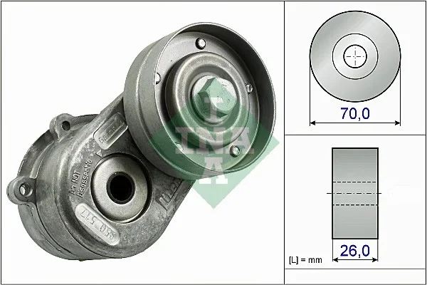 Napinaci rameno, zebrovany klinovy remen Schaeffler INA 534044810