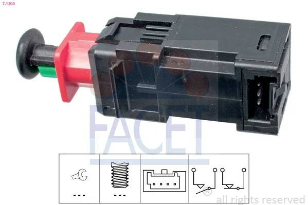 Spinac brzdoveho svetla FACET 7.1208
