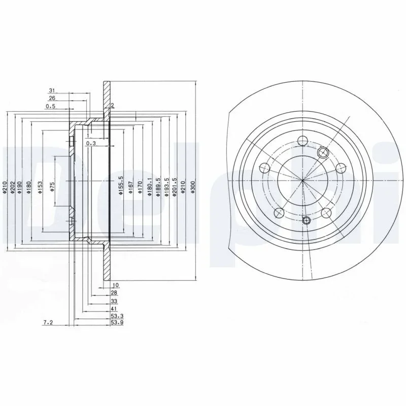 Brzdový kotouč DELPHI BG2431