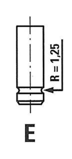 Výfukový ventil FRECCIA R6131/RNT – OE 1660500327