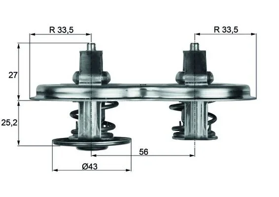 Termostat, chladivo MAHLE TX3383D Termostat, chladivo MAHLE TX3383D