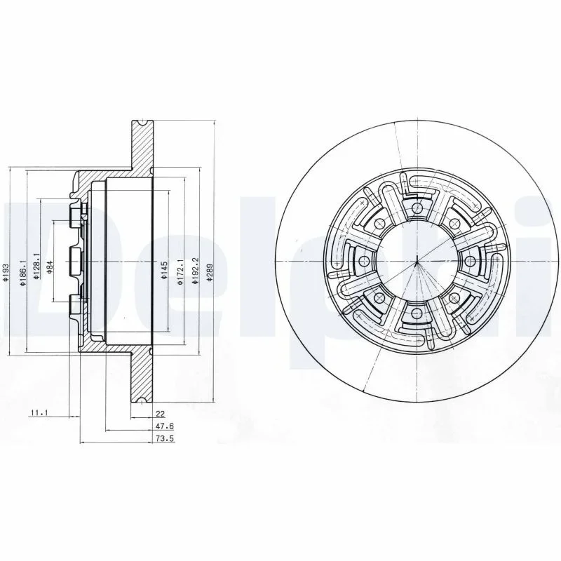 Brzdový kotouč DELPHI BG4171