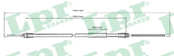 Tažné lanko, parkovací brzda LPR C0720B
