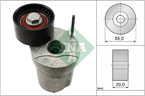 Napinaci rameno, zebrovany klinovy remen Schaeffler INA 534032010 Napinaci rameno, zebrovany klinovy remen Schaeffler INA 534032010