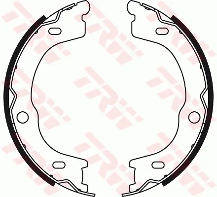 Sada brzdových čelistí, parkovací brzda TRW GS8784 – OE 58350-3ED01