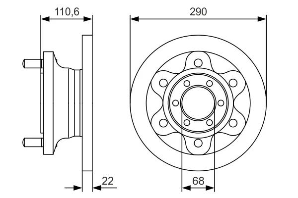 Brzdový kotouč BOSCH 0986479S95