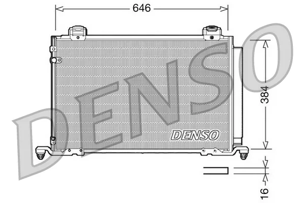 Kondenzátor, klimatizace DENSO DCN50026