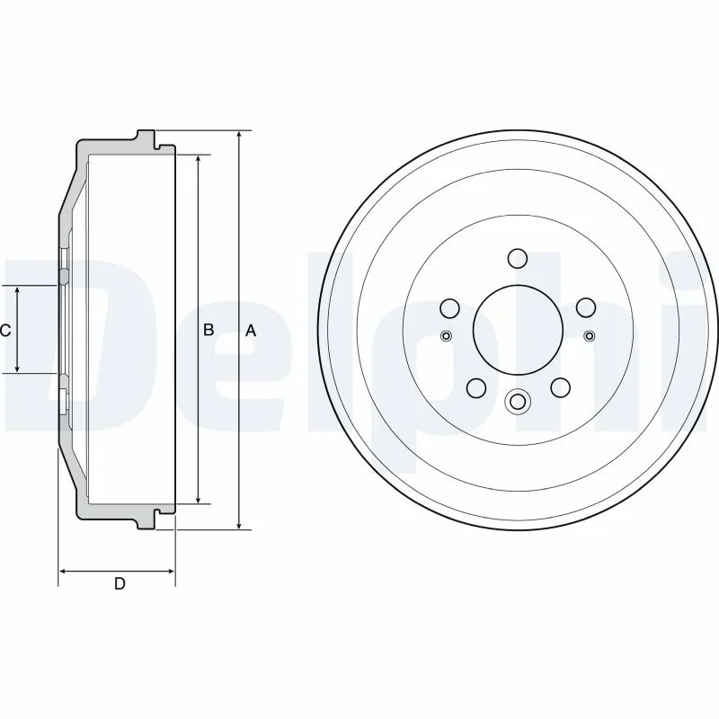 Brzdový buben DELPHI BF558 – OE 2H0609617