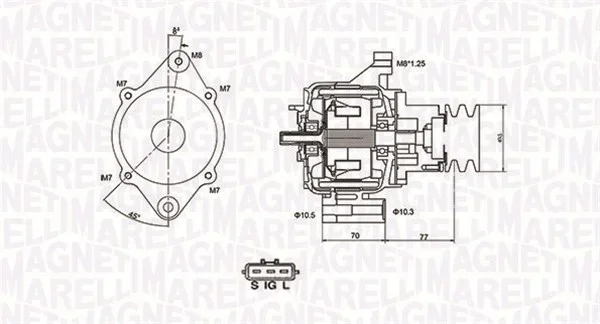 generátor MAGNETI MARELLI 063731367010