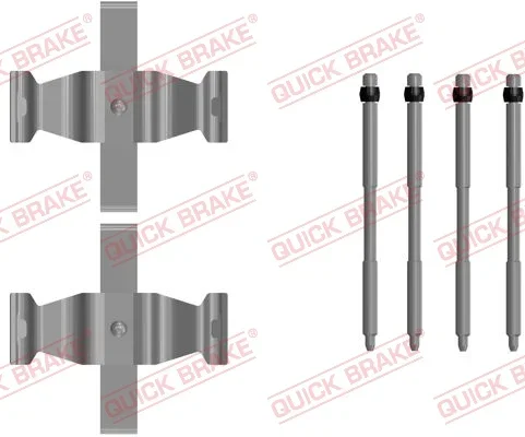 Sada příslušenství, obložení kotoučové brzdy QUICK BRAKE 109-0107