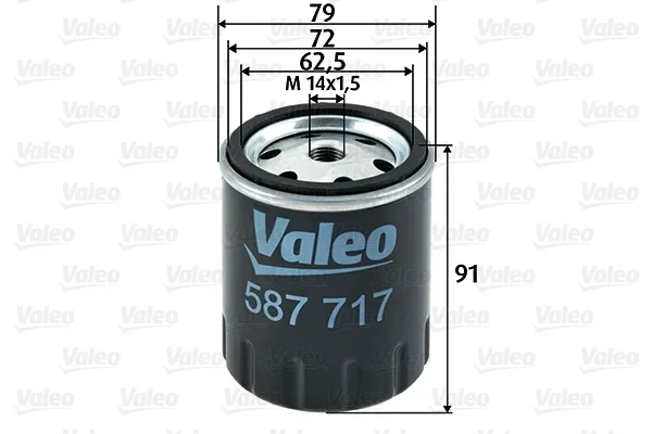 Palivový filtr VALEO 587717