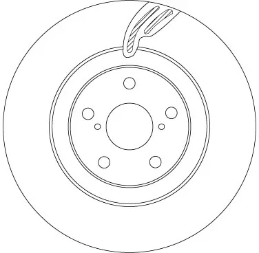 Brzdový kotouč TRW DF6792S – OE 43512-30350