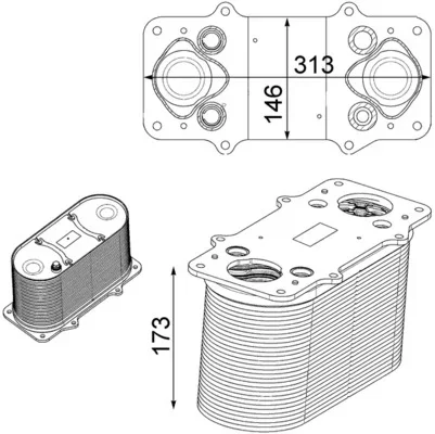 Chladič turba MAHLE CI232000P Chladič turba MAHLE CI232000P