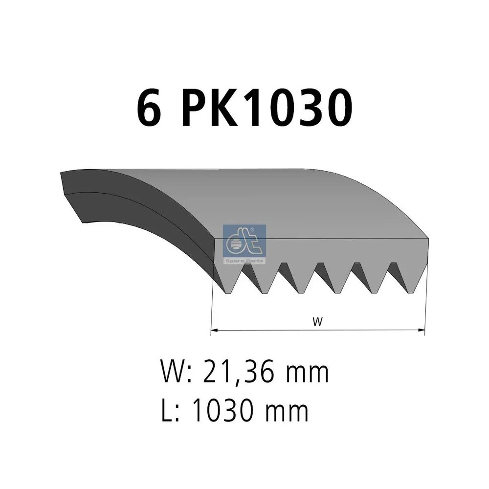 ozubený klínový řemen DT Spare Parts 3.34303
