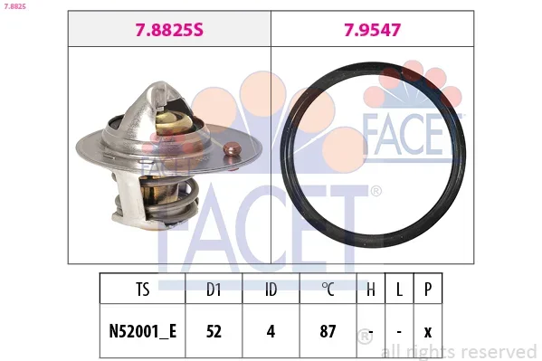 Termostat, chladivo FACET 7.8825 – OE 1305A280 Termostat, chladivo FACET 7.8825 – OE 1305A280