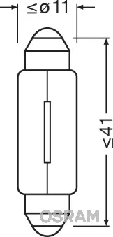 Zarovka, dverni svetlo ams-OSRAM 6411 Zarovka, dverni svetlo ams-OSRAM 6411